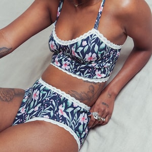 Cute Floral Cotton Bralette