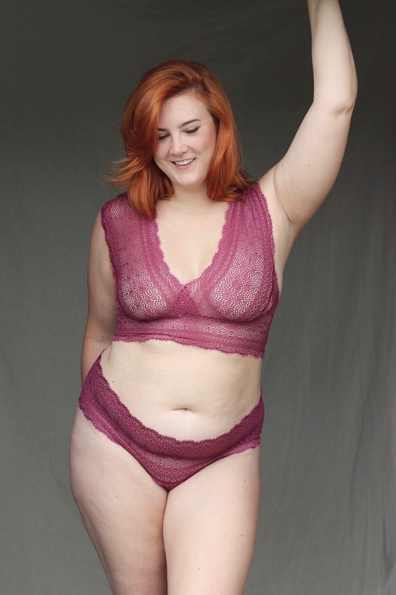 Seafoam Lace Set lencería sostenible a - Etsy España