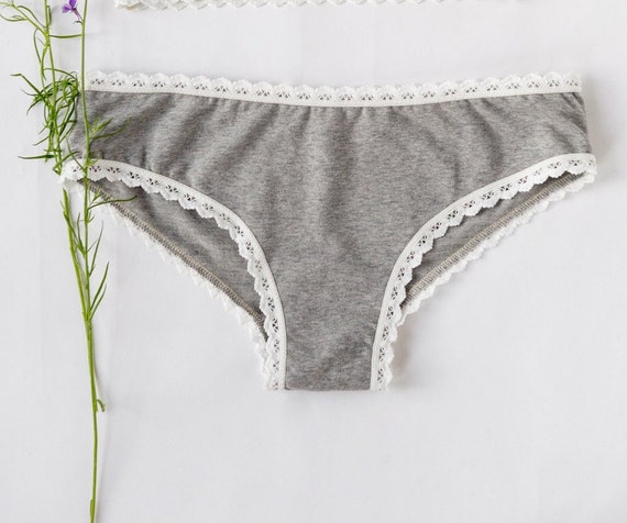Grey Organic Cotton Briefs Sustainable Lingerie, Organic Underwear, Organic  Cotton Underwear, Organic Briefs -  UK