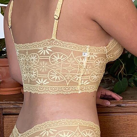 gold lace bralette