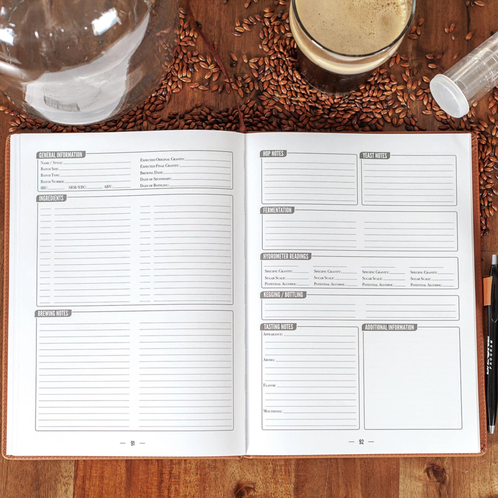 Custom Homebrew Journal the Ideal Beer Gift for Beer Lovers. Etsy