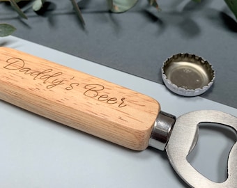 Personalised bottle opener - Daddy's Beer - Funny Christmas gift for Dad or Grandpa - gift for coach or teacher, Father's Day gift