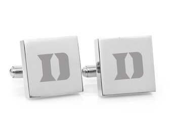 Personalised college engraved silver cufflinks - personalized graduation gift - Max & Me Designs