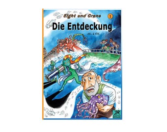 Komiks Ósmy i Żuraw Tom 1 Odkrycie Jel Rie nowy Sci-Fi Fantasy Przygoda Morze Ośmiornica Zwierzę Niemiecki Humor