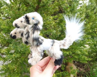 Figurka Hydra Dragon Lalka Ruchoma Plamka Beżowa Czarna Fantastyczna Zwierzęca Koszulka Dni Dekoracji Zwierzę Maskotka Cosplay Pluszowa Mitologia
