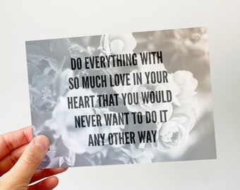 Doe alles met liefde - WordArt-afdruk
