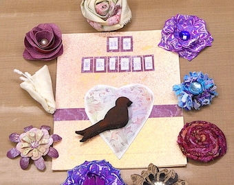 Bits and Bobs Creative Workshop- Elements to Embellish Paper and Fabric creations - NEW PRICE!