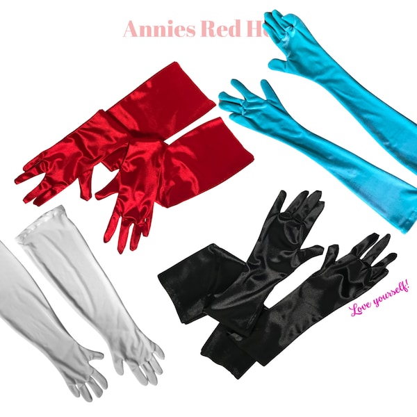 Five and Diamond Opera Gloves - sparkle