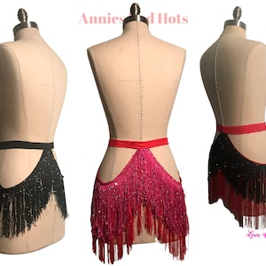 Headliner Shimmy Belt – Burlesque Fringe Panel Skirt for Drag Queen Stage Outfit, Showgirl Costume, Pole Dance & Festival Performance