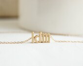 Items similar to Name Necklace, Gold Name necklace, Personalized