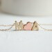 Couples Necklace, Gold Initial Necklace, Love Necklace, Gold Love Letters Necklace 