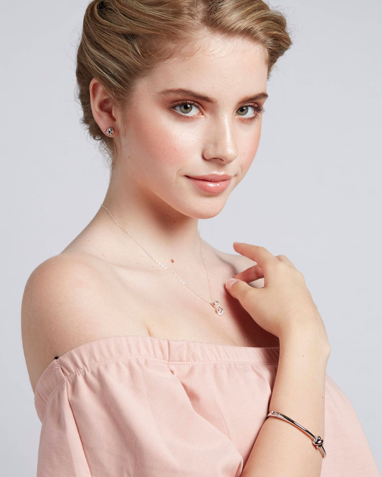 Bridesmaid Gift Set Tie the Knot Jewelry Set Knot Earrings Etsy Canada