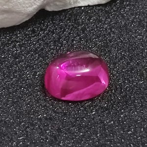 Hot Pink Ruby Oval Cabochon Smooth Polished Surface Egg Shape Pinkish Red Ruby Cabochon Flat Back Multiple Sizes to Choose C55R