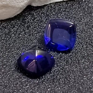 High Quality Sugarloaf Cut Sapphire Gem Cushion Shape Sapphire Cabochon Multiple Sizes to Choose C98S