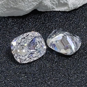 Grade AAA Cubic Zirconia Rectangle Faceted Gemstone Cushion Cut Cubic Zirconia Multiple Sizes to Choose C11Z
