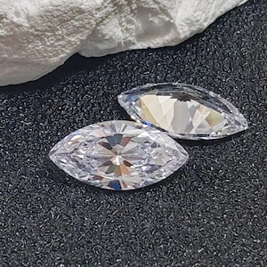 Grade AAA Cubic Zirconia Marquise Cut Gemstone Faceted Cubic Zirconia Multiple Sizes to Choose C09Z