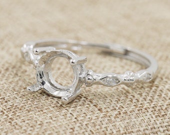 mens sterling silver ring settings for loose stones