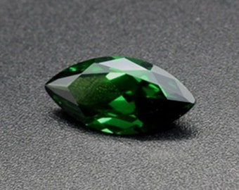 Emerald Marquise Cut Gemstone Faceted Medium Green Emerald Gem Multiple Sizes to Choose C40E