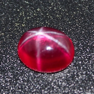 Star Ruby Oval Cabochon Smooth Polished Surface Egg Shape Blood-red ...