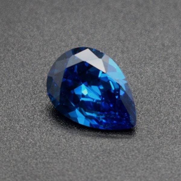 Light Blue Sapphire Pear Shaped Faceted Gemstone Teardrop Cut Sapphire Gem Multiple Sizes to Choose C87S