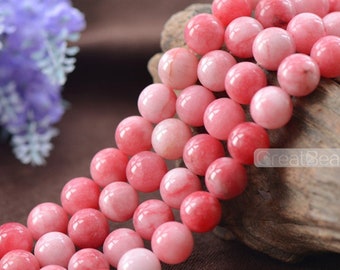 Grade A Naturel Multi Tons Perles De Jade Rouge 4mm 6mm 8mm 10mm 12mm Ronde Polie Lisse 15 Pouces Brin JA34 Perles De Pierres Précieuses En Gros