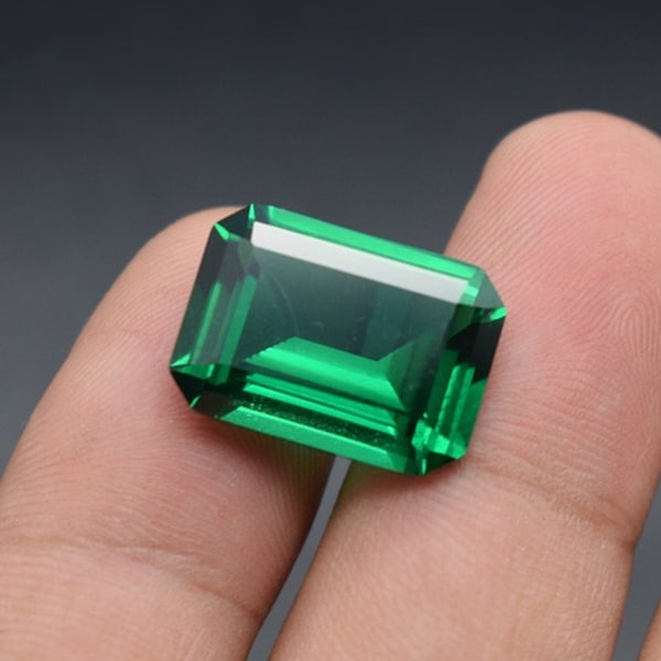 Emerald Rectangle Faceted Gemstone Emerald Cut Rich Green Emerald Gem Multiple Sizes to Choose C15E