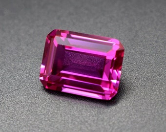 セール 海外 Faceted Rectangle Ruby Pink Gemstone Ruby Pink Cut Emerald その他