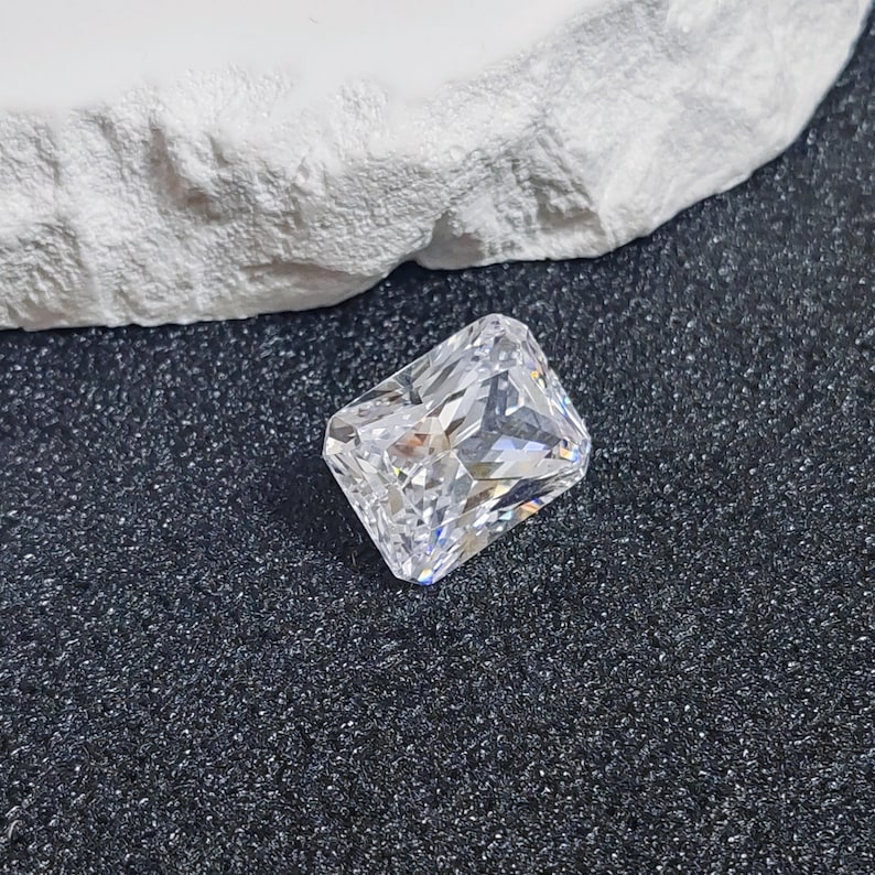 Grade AAA Cubic Zirconia Rectangle Faceted Gemstone Radiant Cut Cubic Zirconia Multiple Sizes to Choose C18Z image 8