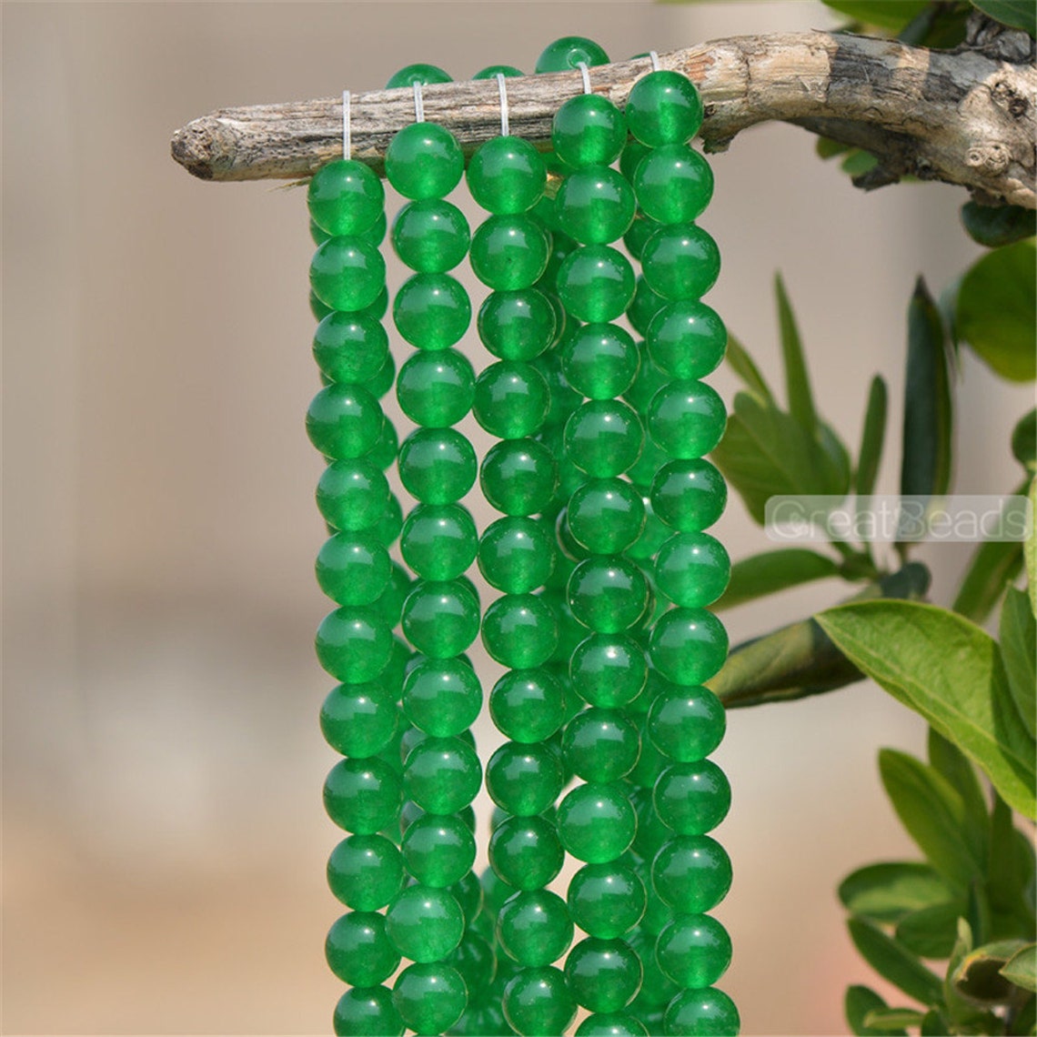 Grade A Natural Green Jade Beads 6mm 8mm 10mm 12mm Smooth - Etsy