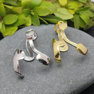 925 Silver Pendant Blank for Irregular Shape Gemstones 22x34mm Pendant Setting Sterling Silver Pendant Base SP0029