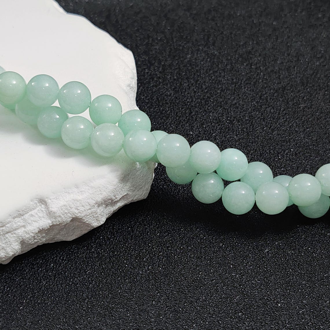 Grade A Natural Sky Blue Jade Beads Amazonite Color Jade Beads 6mm 8mm ...