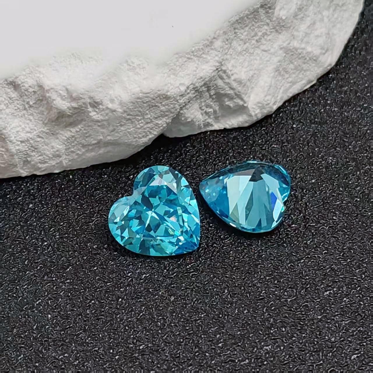 【アクアマリン】　ハート シェイプ ハート型 アクアマリン】 ハート シェイプ ハート型 ②