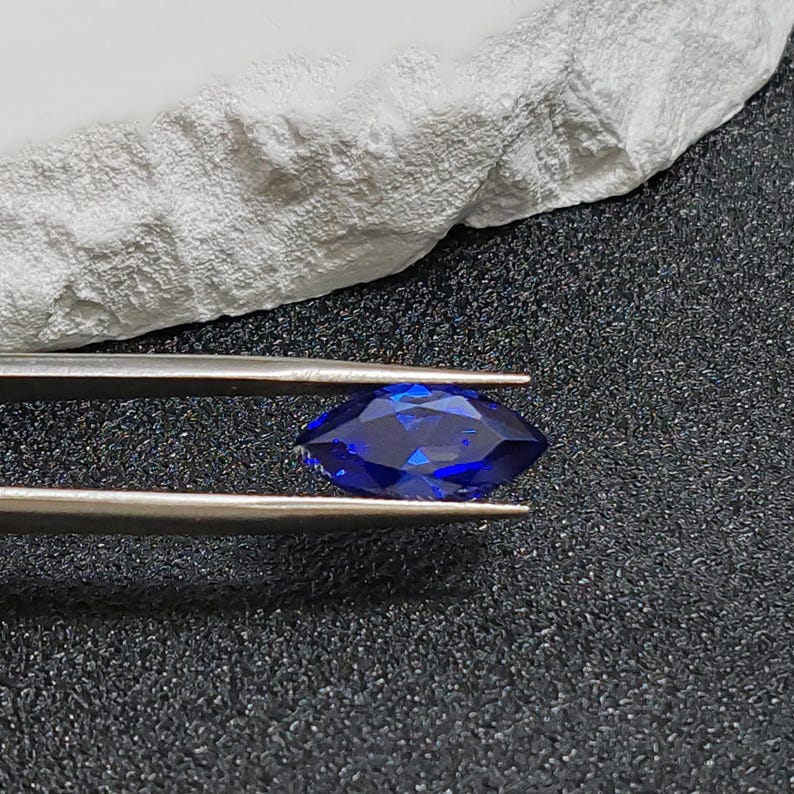 Sapphire Marquise Cut Gemstone Faceted Sapphire Gem Multiple Sizes to Choose C83S image 6
