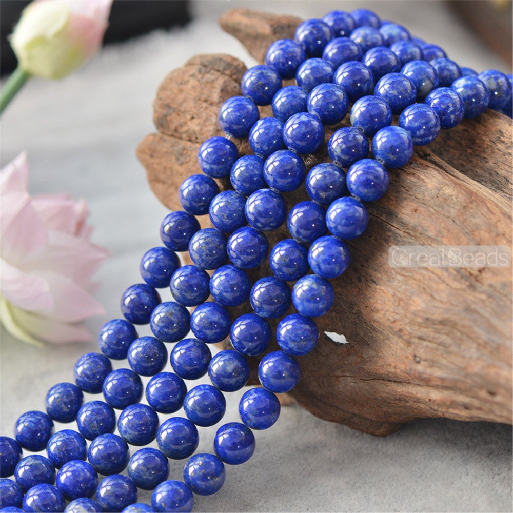 Grade A Natural Lapis Lazuli Beads NOT Dyed 4mm-12mm Smooth - Etsy