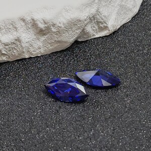 Sapphire Marquise Cut Gemstone Faceted Sapphire Gem Multiple Sizes to Choose C83S image 3