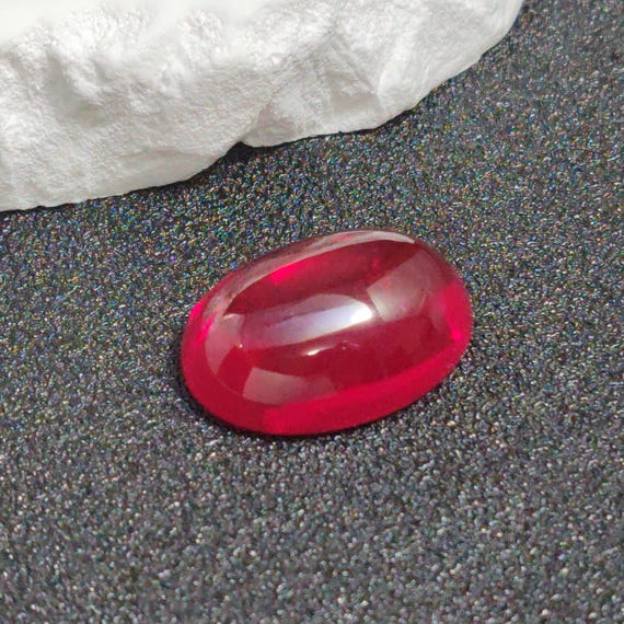 Big Size Ruby Oval Cabochon Smooth Polished Surface Egg Shape