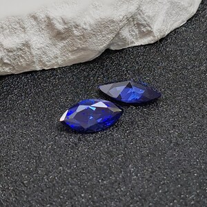 Sapphire Marquise Cut Gemstone Faceted Sapphire Gem Multiple Sizes to Choose C83S image 5