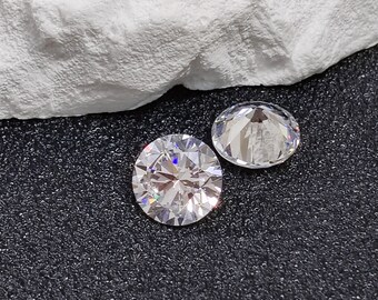 Grade AAA Cubic Zirconia Round Diamond Cut Gem Brilliant Cut