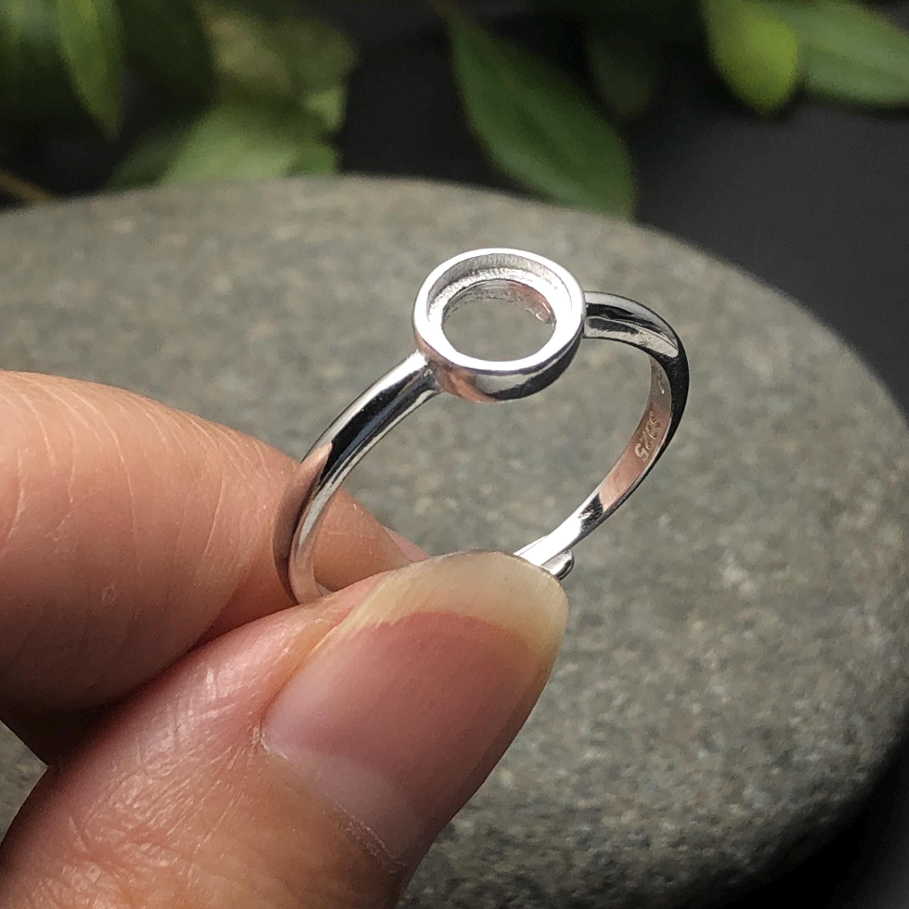 Ring Setting for 6x6mm/7x7mm/8x8mm/9x9mm/10x10mm/11x11mm/12x12mm