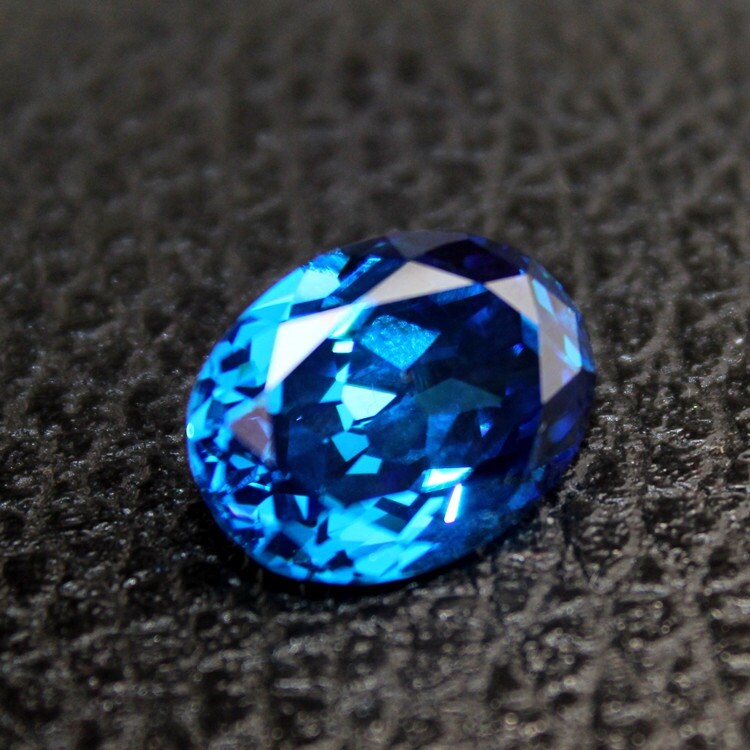 Sapphire Oval Faceted Gemstone Egg Shape Light Blue Sapphire - Etsy