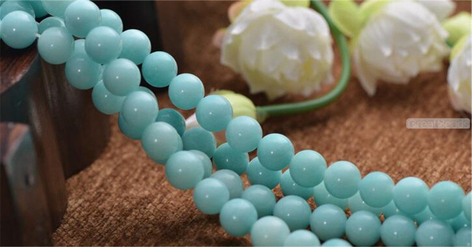 Grade A Natural Sky Blue Jade Beads Amazonite Color Jade Beads Etsy