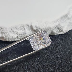 Grade AAA Cubic Zirconia Rectangle Faceted Gemstone Radiant Cut Cubic Zirconia Multiple Sizes to Choose C18Z image 6