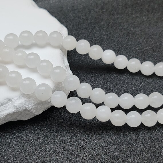 Natural Green Jade Bead Necklace – 18" – AAA Grade – 8/10/12mm Rounds
