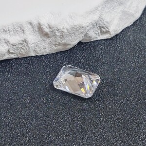 Grade AAA Cubic Zirconia Rectangle Faceted Gemstone Radiant Cut Cubic Zirconia Multiple Sizes to Choose C18Z image 3