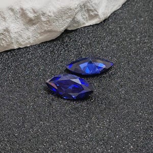 Sapphire Marquise Cut Gemstone Faceted Sapphire Gem Multiple Sizes to Choose C83S image 2
