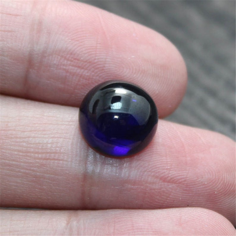 Sapphire Oval Cabochon Smooth Polished Surface Egg Shape
