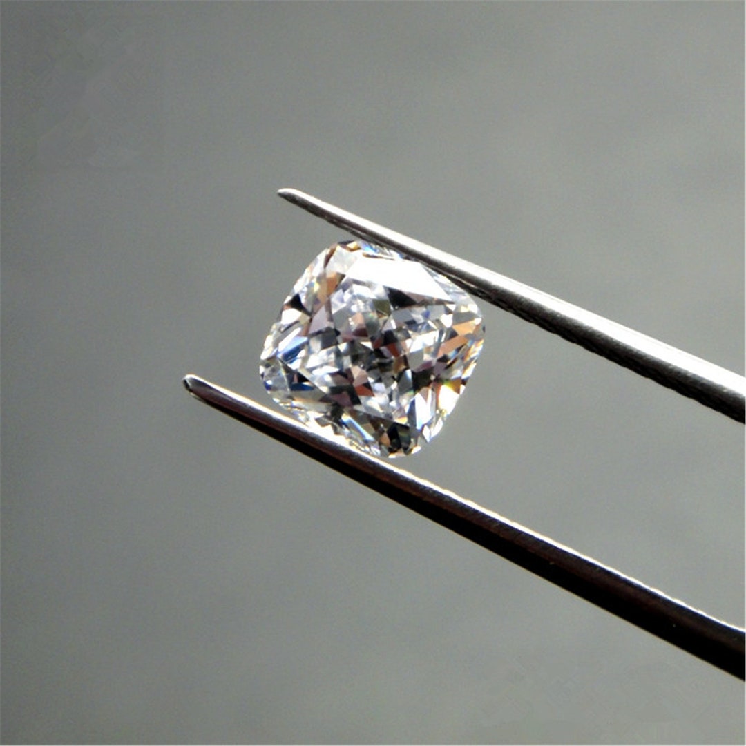 Grade AAA Cubic Zirconia Square Faceted Gemstone Cushion Cut Etsy