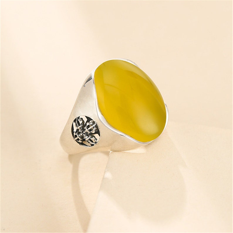 Ring Setting for 15x20mm Oval Cabochons Ring Blank Thai Sterling Silver Adjustable Band Ring Base SR0002