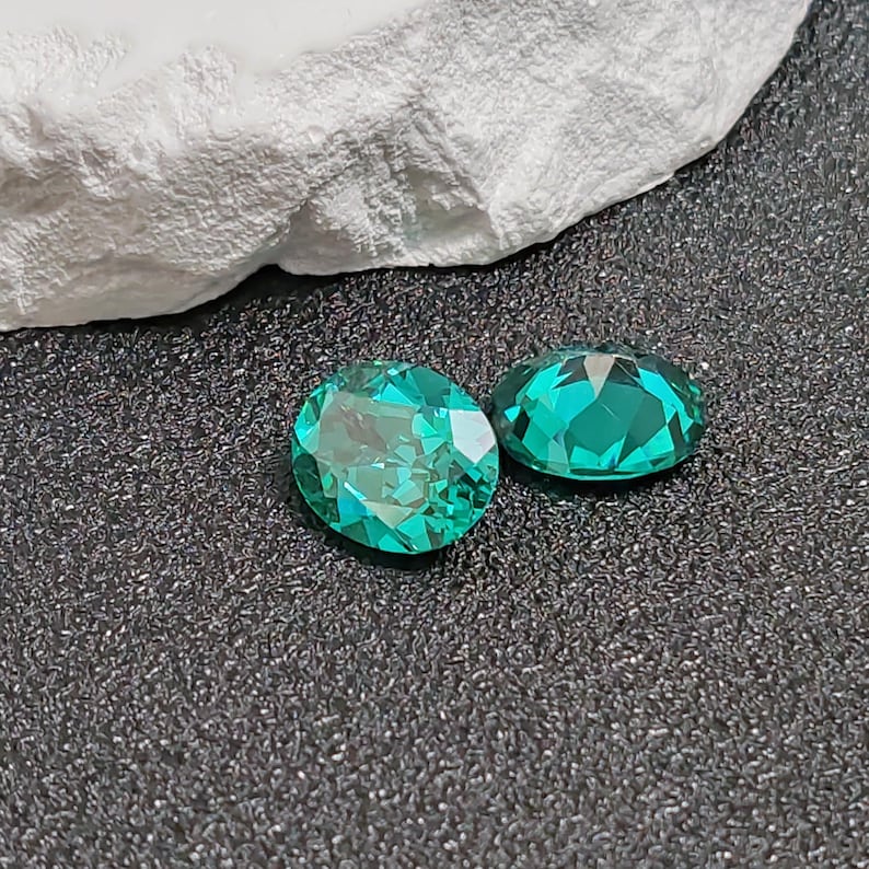 Paraiba Tourmaline Oval Faceted Gemstone Egg Shape Teal Blue Tourmaline Gem Multiple Sizes to Choose C48T image 10
