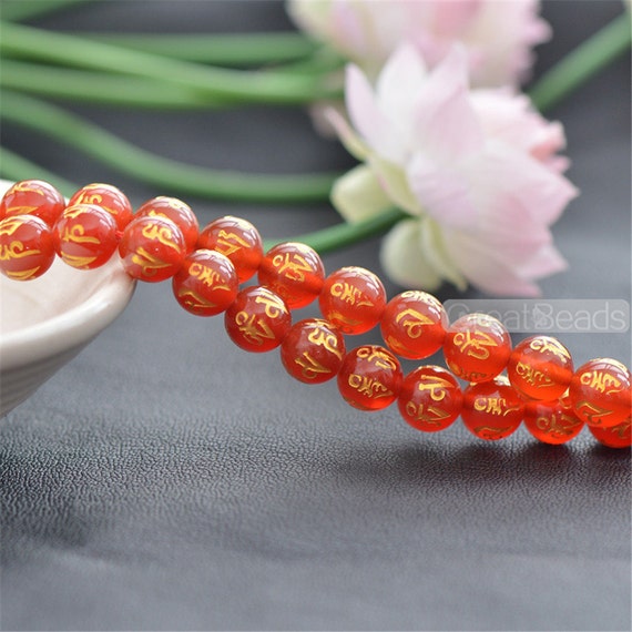 Fire Crackle Agate 8mm Round Beads - 15 inch strand